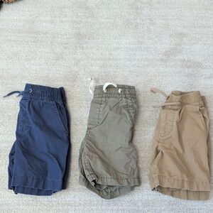GAP Kids Shorts Trio - Navy, Olive, Khaki